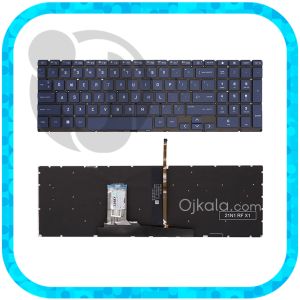 کیبورد لپ تاپ اچ پی Victus 15-FA سرمه ای اینتر کوچیک با بکلایت - نو