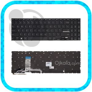 کیبورد لپ تاپ ایسوس VivoBook X1502 مشکی اینتر کوچک بدون فریم با بکلایت - نو