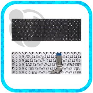 کیبورد لپ تاپ ایسوس VivoBook K556 مشکی اینتر کوچک بدون فریم و بکلایت