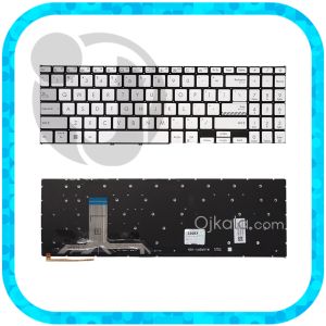 کیبورد لپ تاپ ایسوس VivoBook 15 X1603 نقره ای اینتر کوچک بدون فریم با بکلایت - نو