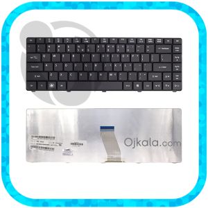  کیبورد لپ تاپ ایسر Aspire One D525 / D725 مشکی اینتر کوچک با فریم بدون بکلایت