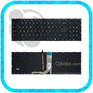 کیبورد لپ تاپ ام اس آی GE62 مشکی اینتر کوچک بدون فریم با بکلایت - نو 
