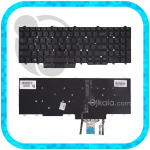 خرید و بررسی تخصصی کیبورد لپ تاپ دل Latitude E5570 مشکی اینترکوچک بدون فریم با موس و بکلایت