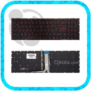 کیبورد لپ تاپ ام اس آی GE62 مشکی اینتر کوچک بدون فریم با بکلایت