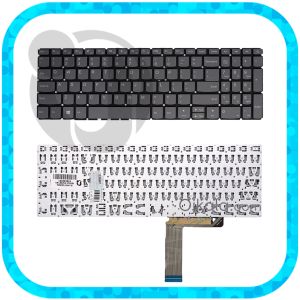 کیبورد لپ تاپ لنوو IdeaPad 320-15 طوسی اینتر کوچک بدون فریم - با کلید پاور