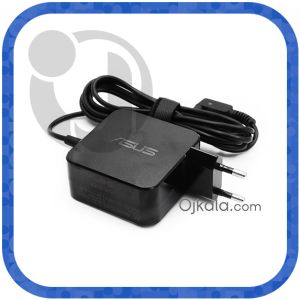 آداپتور لپ تاپ ایسوس پین (1.35*4.0) 19V 2.37A 45W زنبوکی درشت مربعی - پریزی