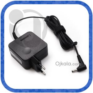 آداپتور لپ تاپ لنوو 20V 2.25A پین (1.7*4)  سرریز مربعی 45W -پریزی نو