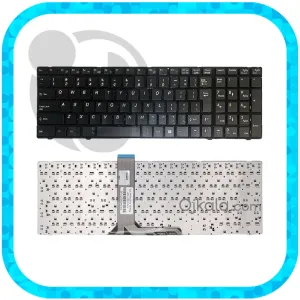  کیبورد لپ تاپ ام اس آی CX61 مشکی اینتر بزرگ با فریم بدون بکلایت